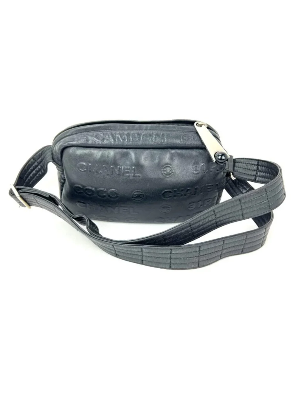 Chanel Unlimited Camera Black Lambskin Vintage Shoulder Bag